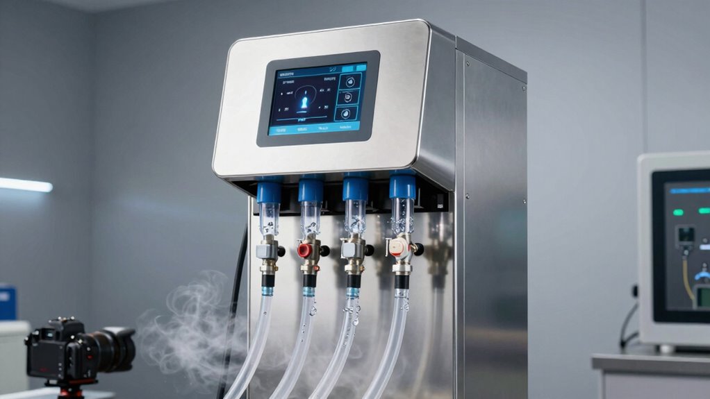 air bubbles trapped during filling