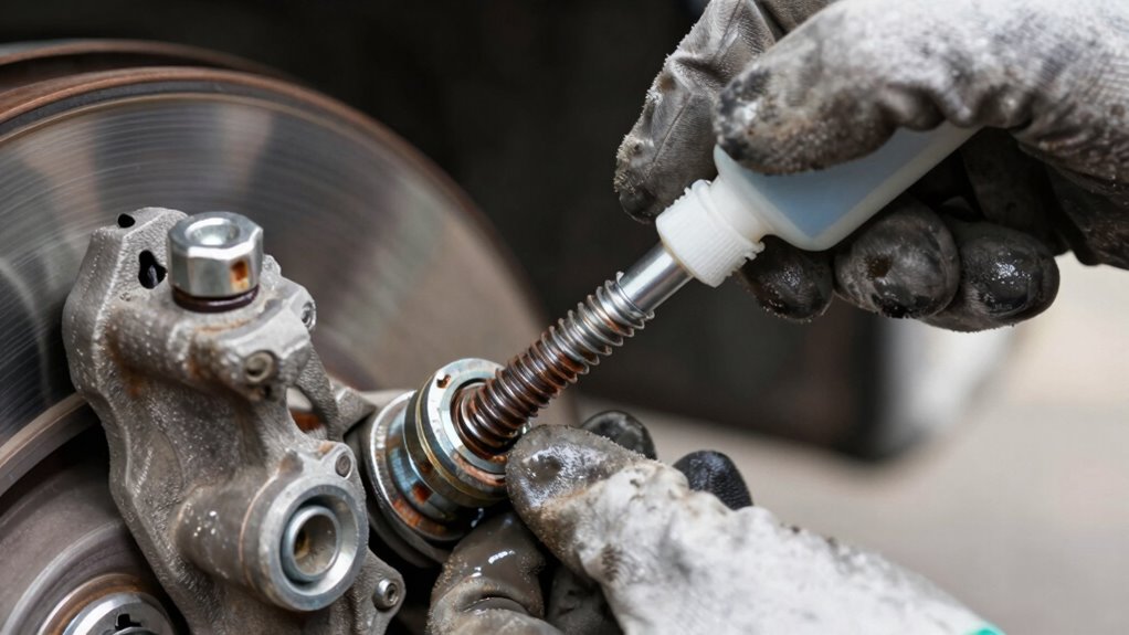 apply anti seize and thread lock