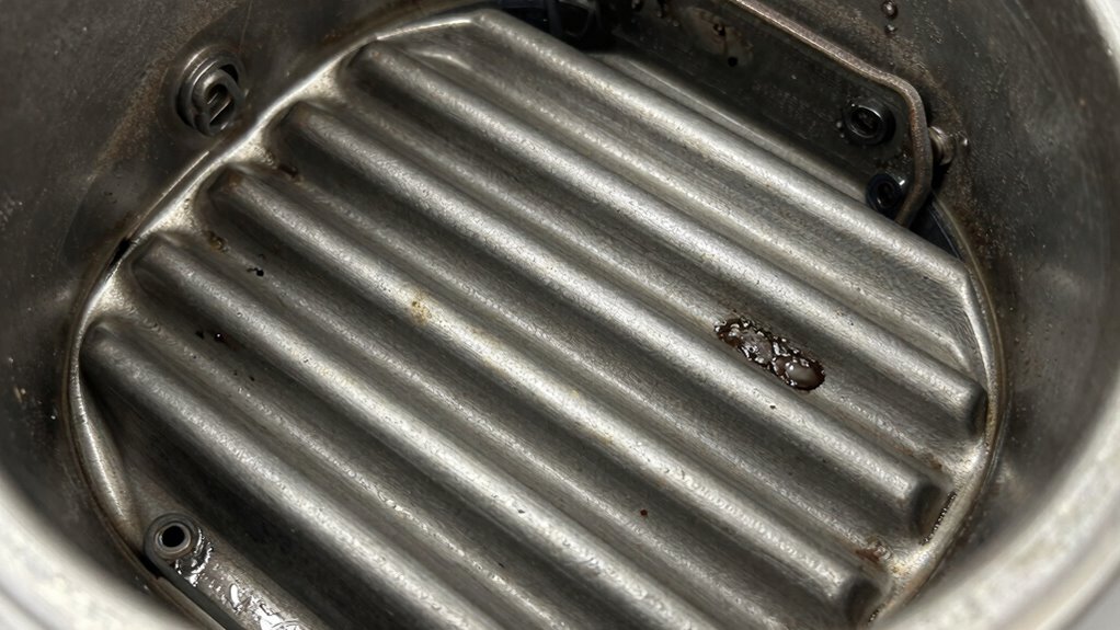 baffle failure oil buildup