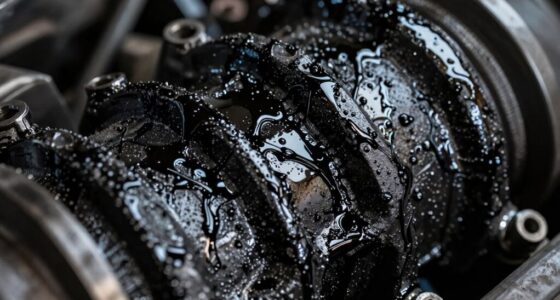 black oil indicates engine issues