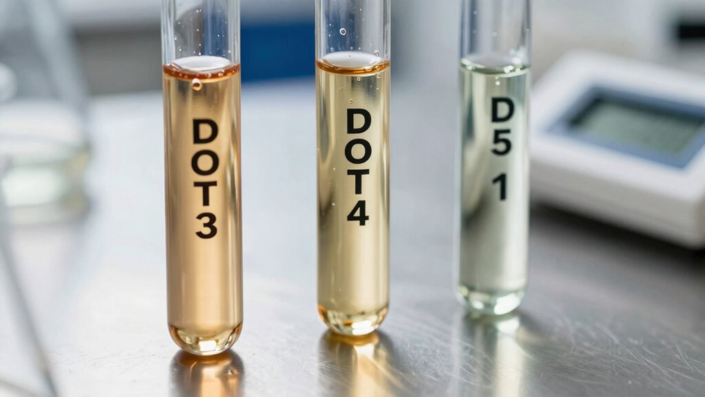 brake fluid boiling points