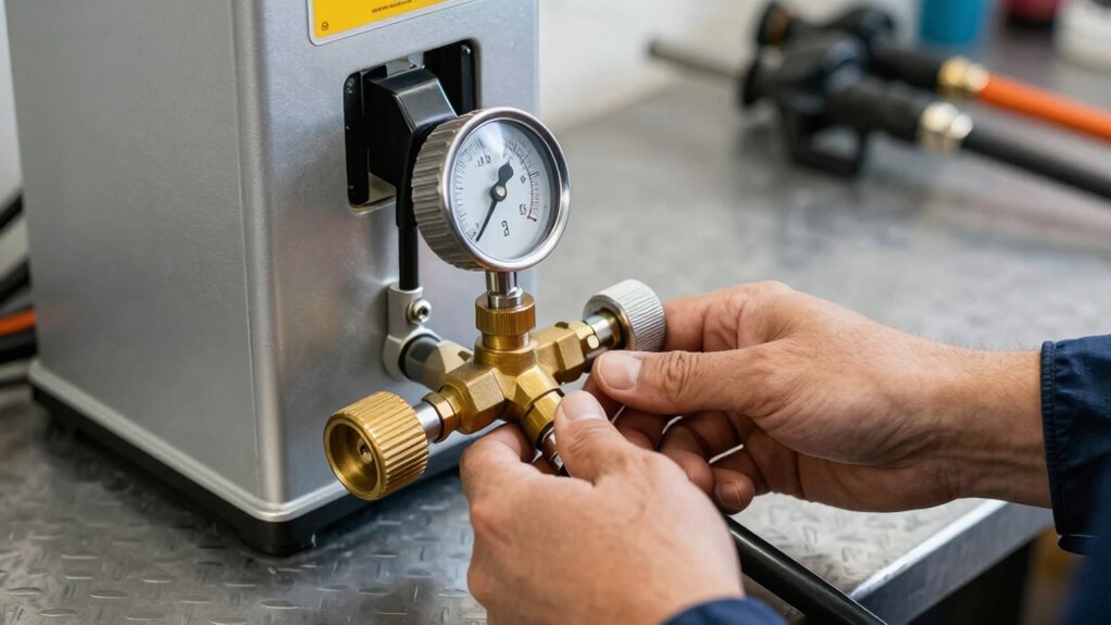 check maintain pressure regularly