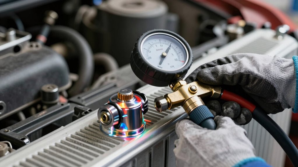 check radiator for leaks