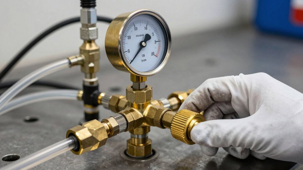 check regulator seals and supply