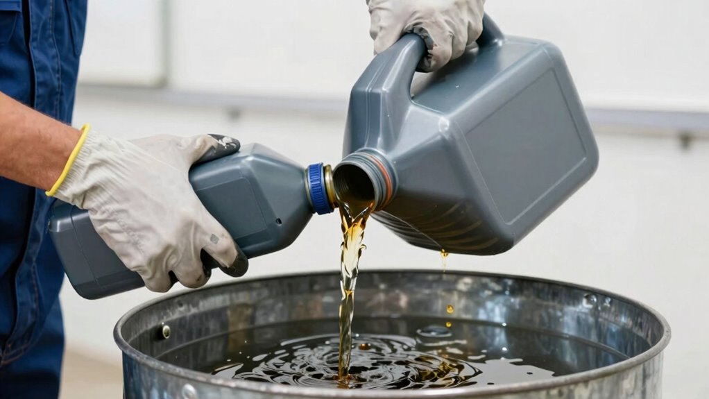 choose appropriate spill resistant containers