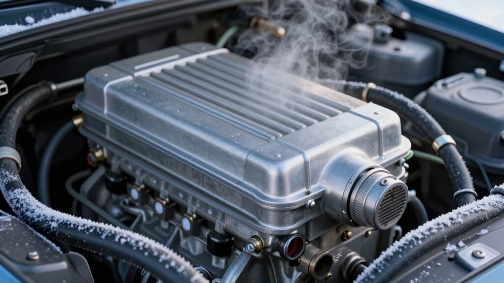 cold weather hampers engine warming