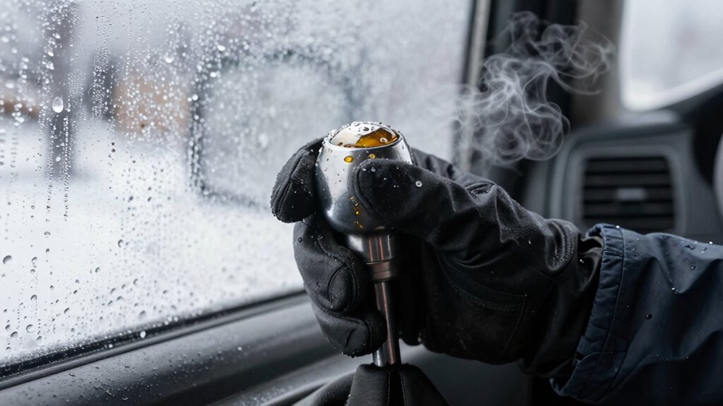 cold weather thickens gear oil