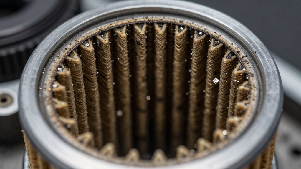 detect engine wear through filter