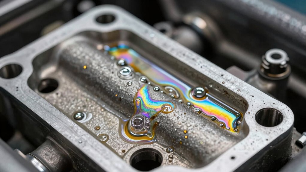 detecting coolant through oil analysis
