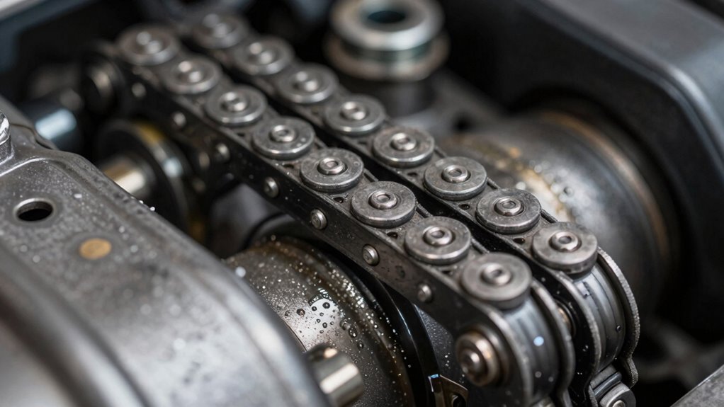 engine heat accelerates chain wear