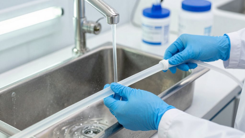 flush cooler lines properly