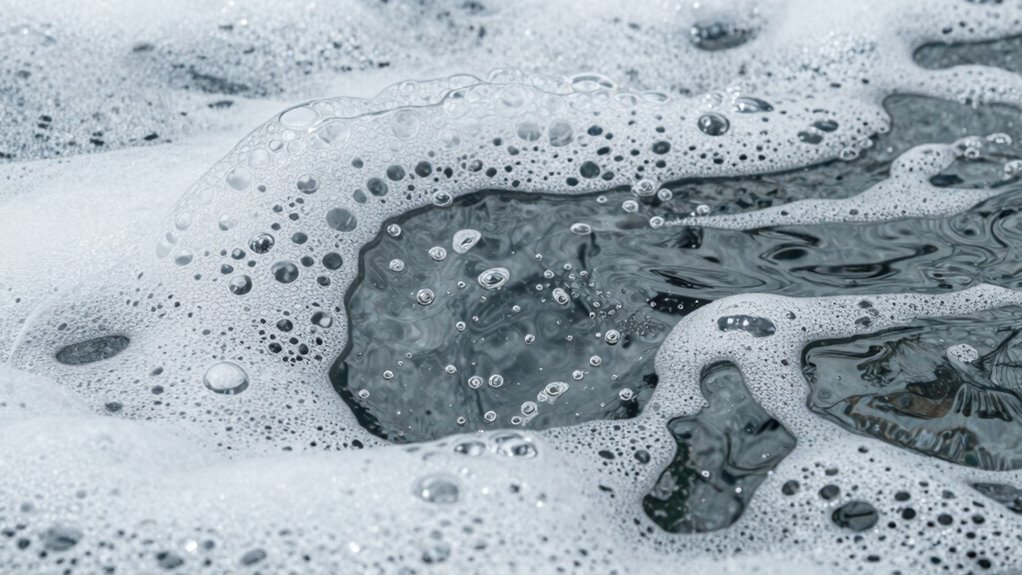 foam versus air bubbles