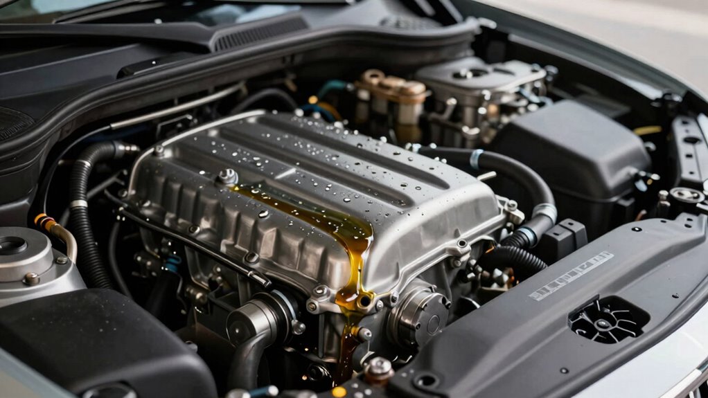 fuel mixing with engine oil