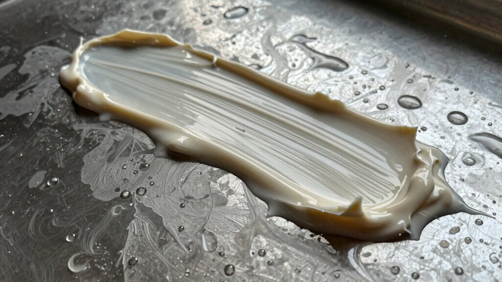 greases wash out easily