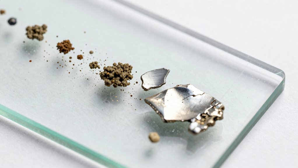 identify debris through composition