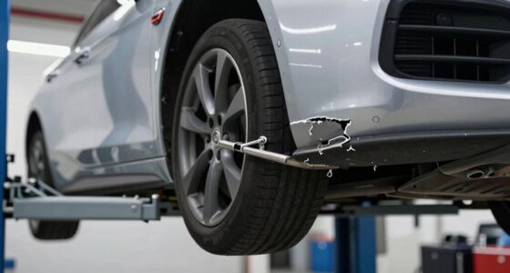 incorrect jacking point placement