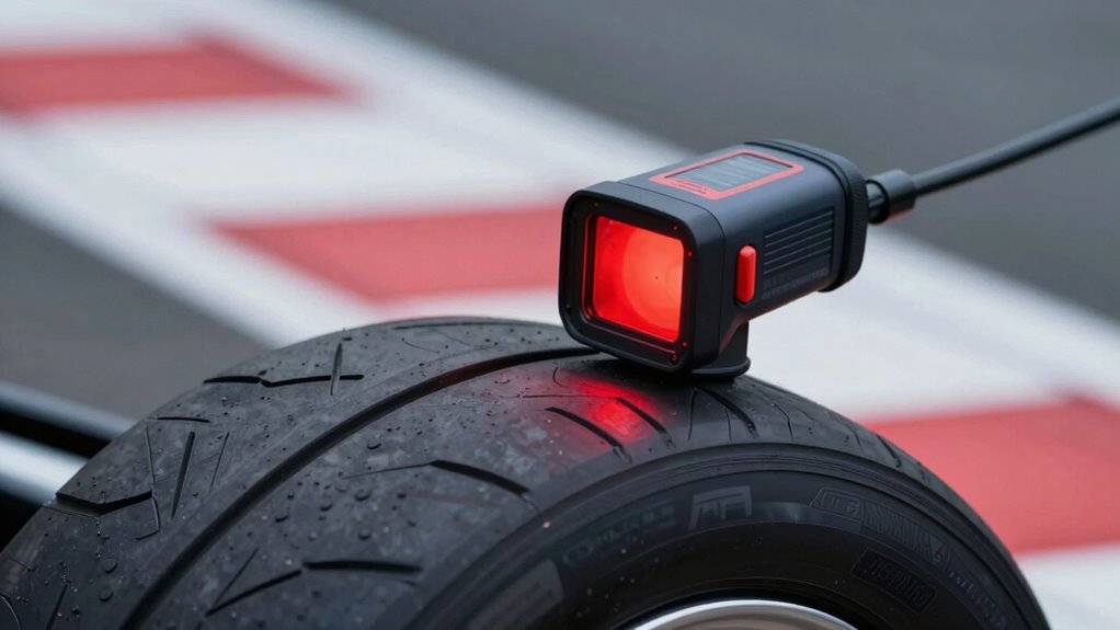 infrared tire temperature measurement