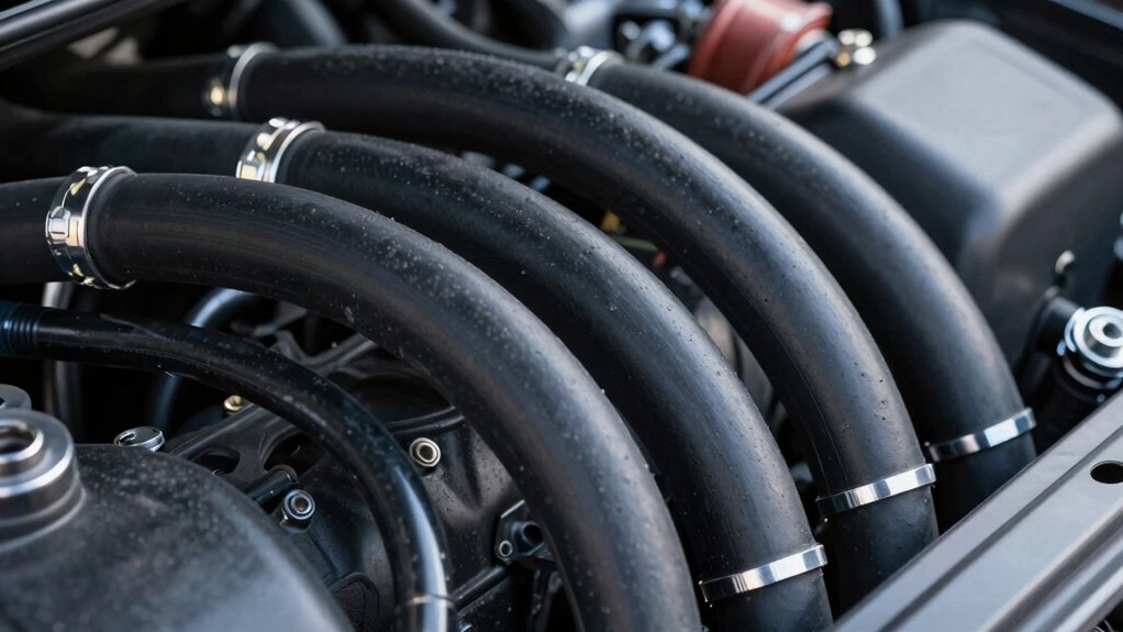 inspect hoses and brackets