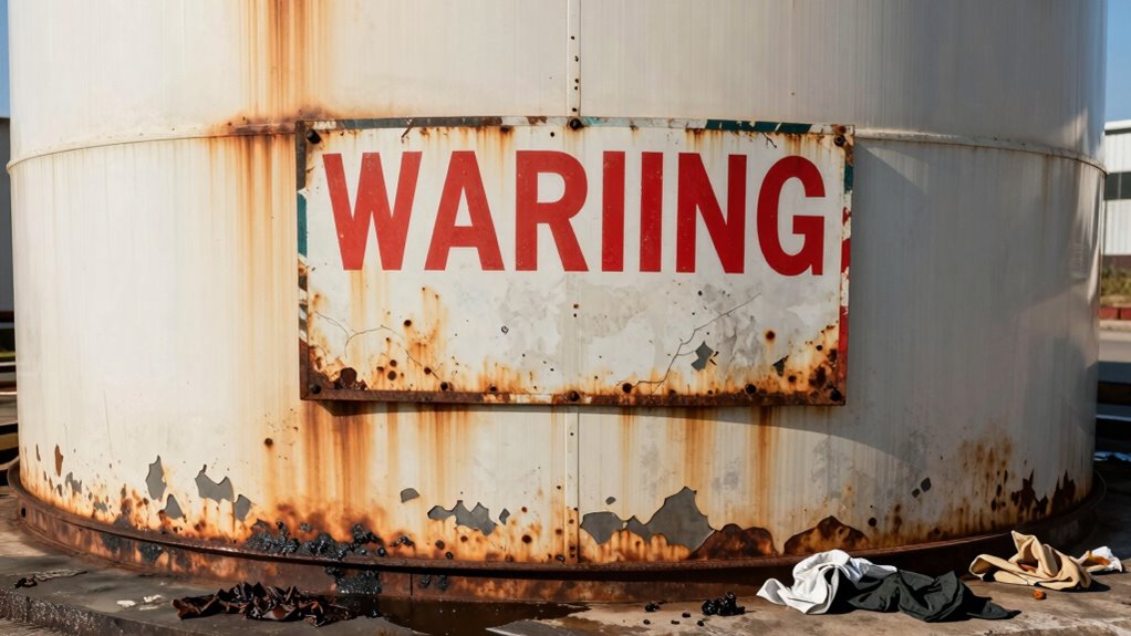 inspect tank for damage