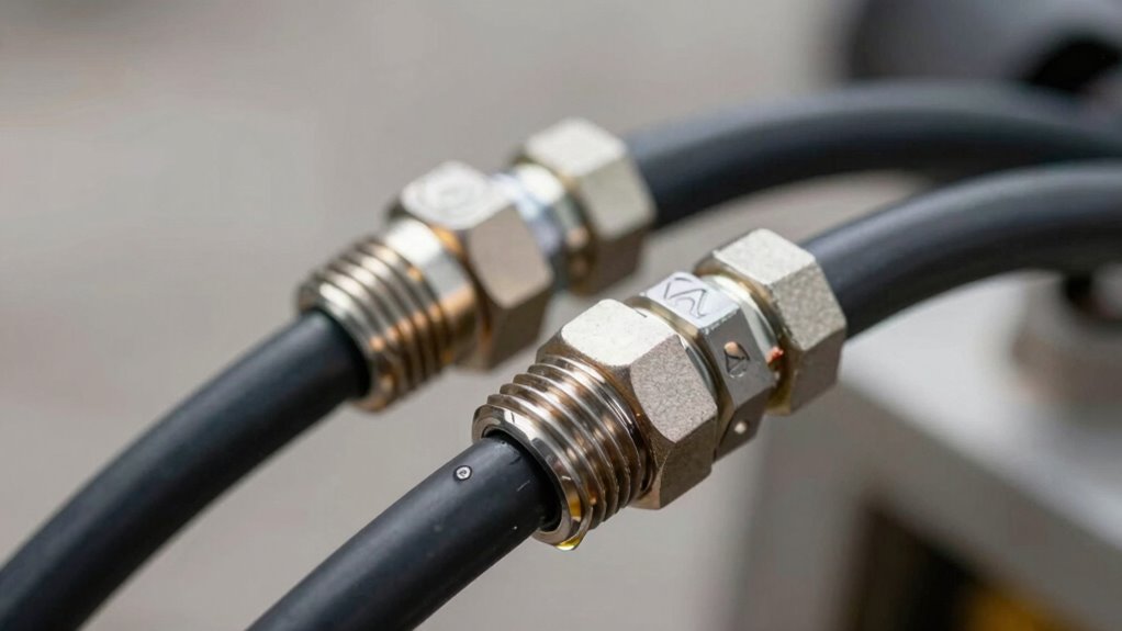 inspect tighten replace fittings