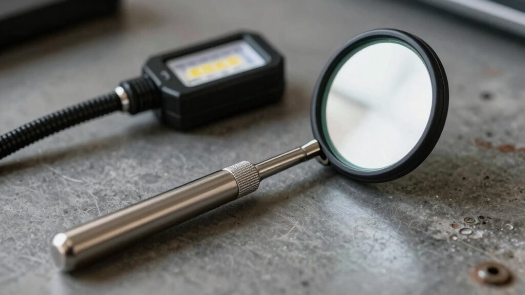 inspection mirror light considerations