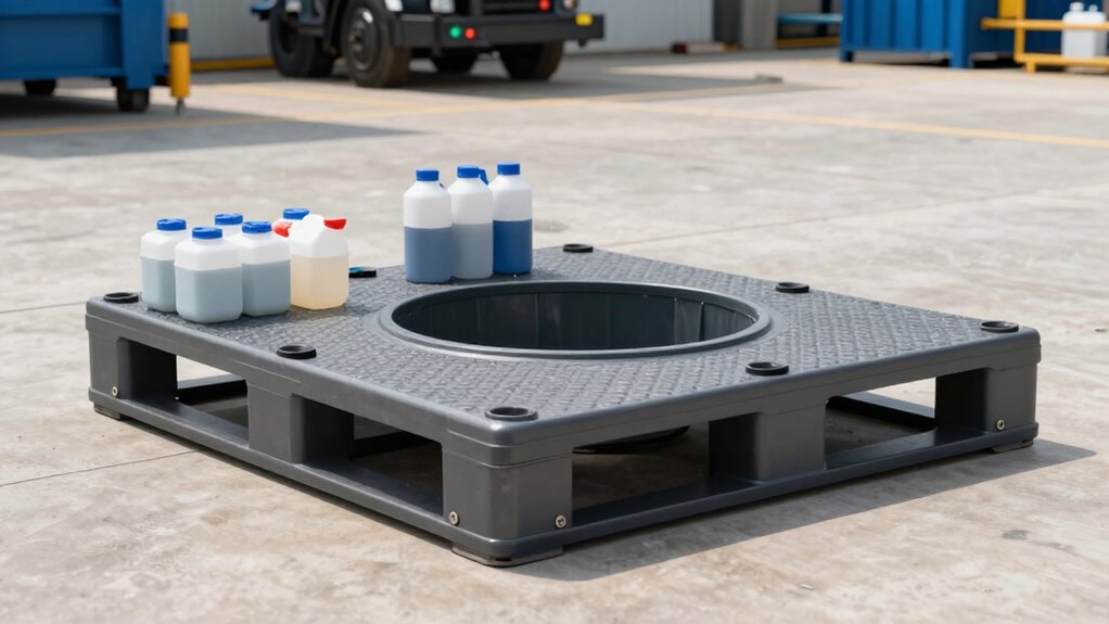 key spill pallet features
