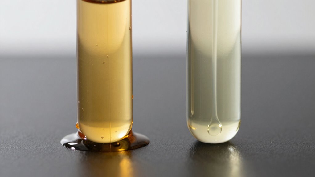 measure viscosity at two temperatures