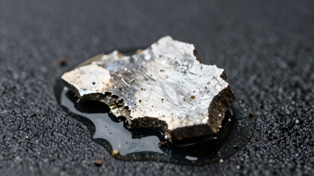 metal debris indicates internal wear