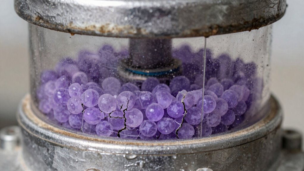 moisture indicators show saturation