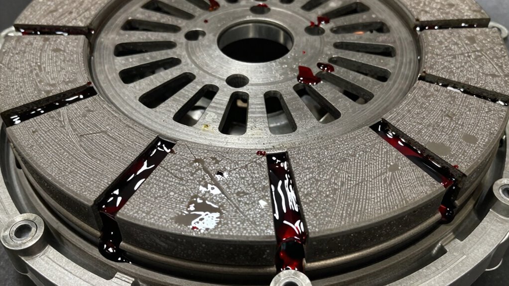 monitor clutch wear and fluid