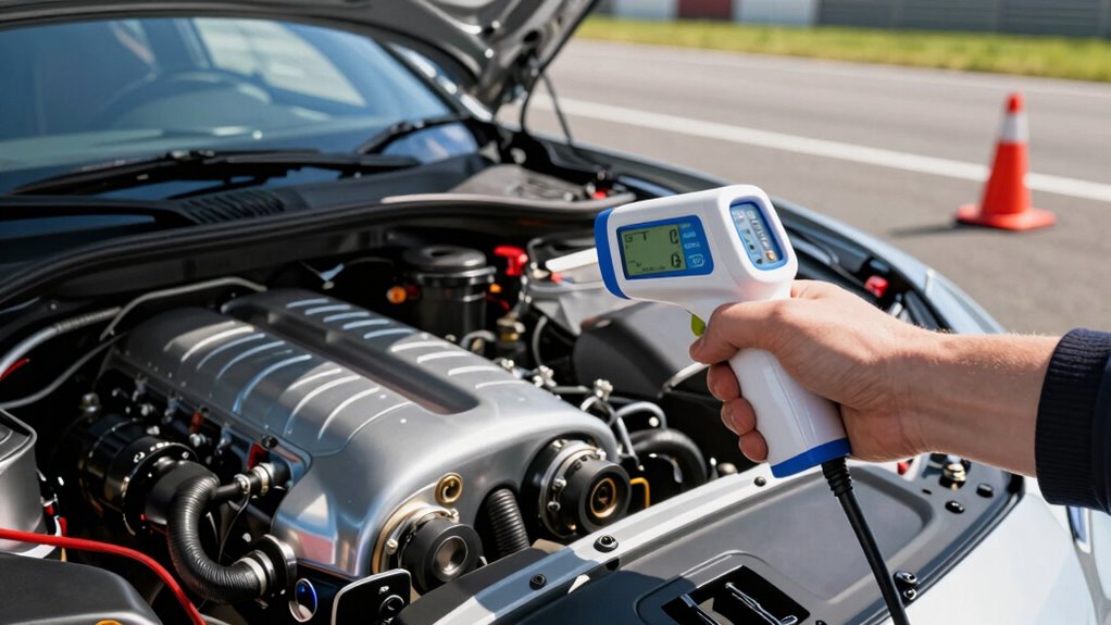 monitor engine oil temperature