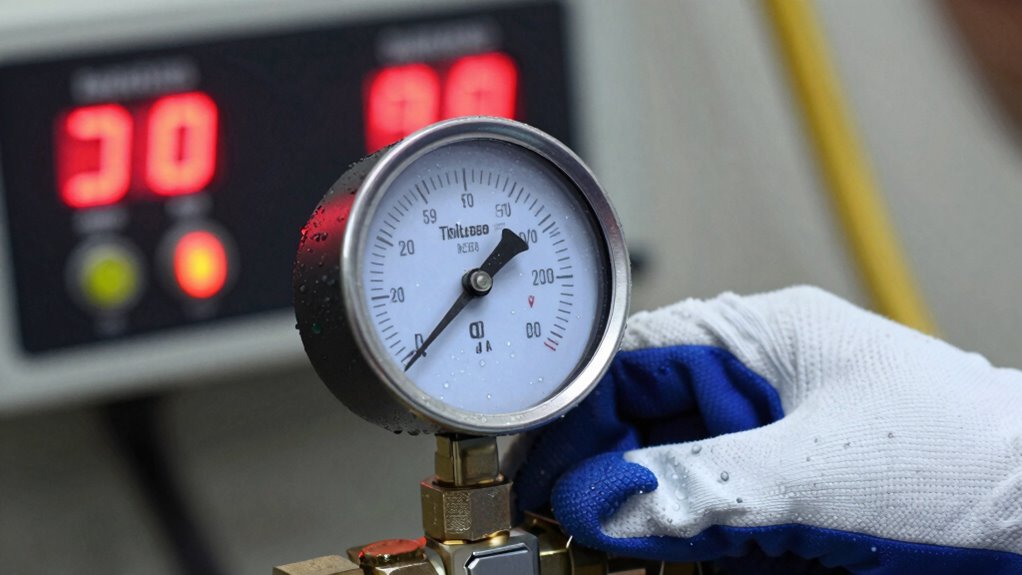 monitor pressure and leaks