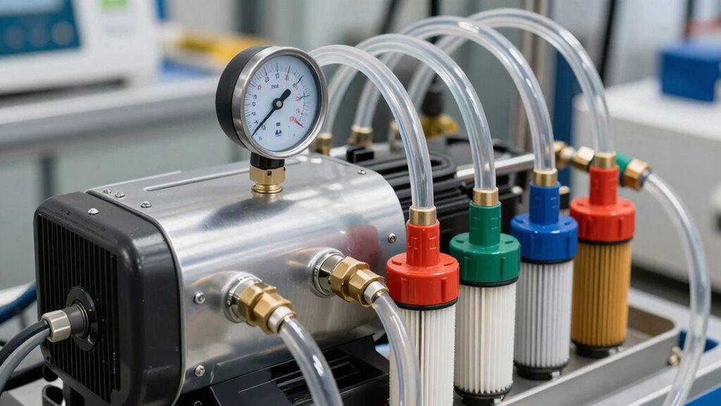 monitor pressure maintain flow