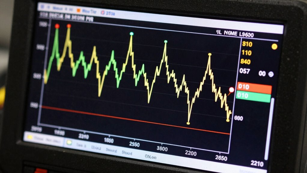 monitoring oil temperature trends