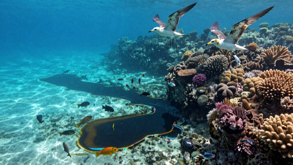 oil harms marine ecosystems