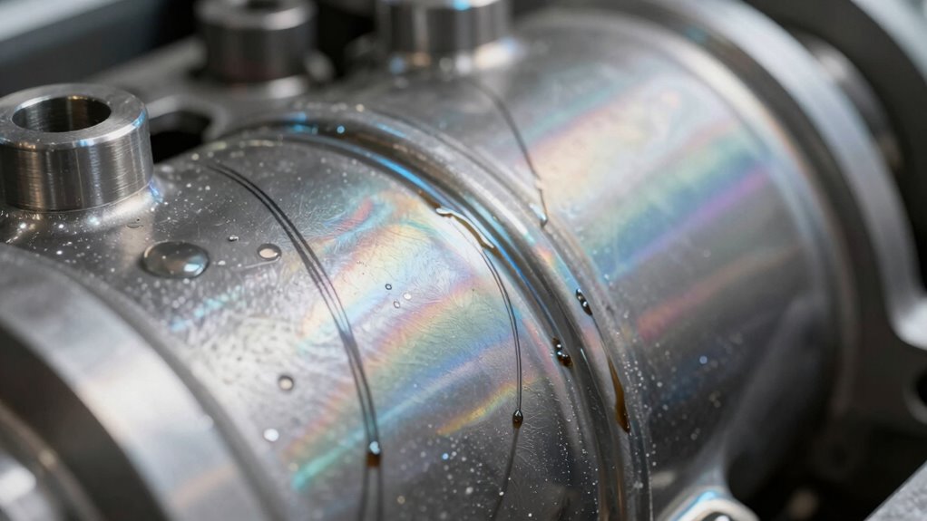 oil separation resembling a leak