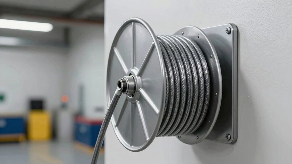 optimal hose reel positioning