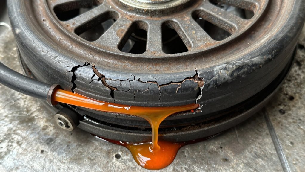 overheating weakens clutch seals