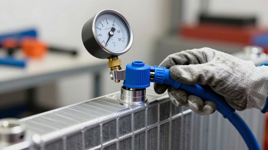 perform pressure test safely