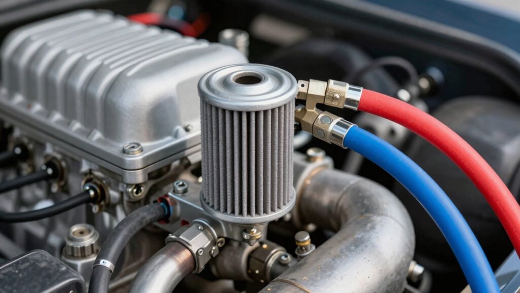 proper oil filter relocation