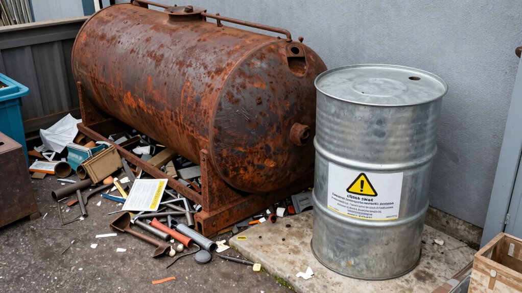 safe waste oil storage practices