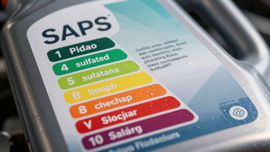 select appropriate saps oils