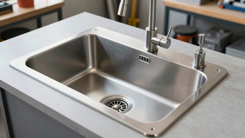 shop sink stainless steel considerations