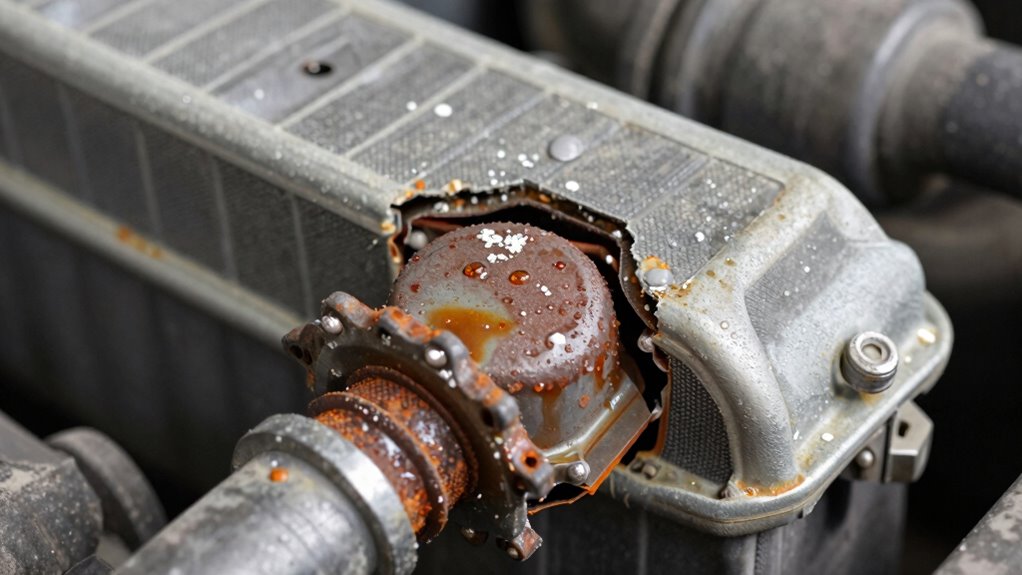 signs of coolant corrosion