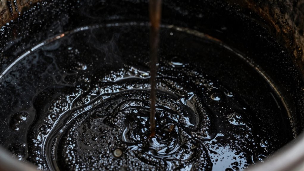 soot causes oil blackening