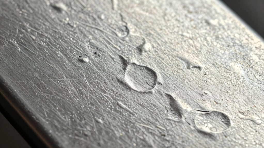 surface irregularities indicate seal issues