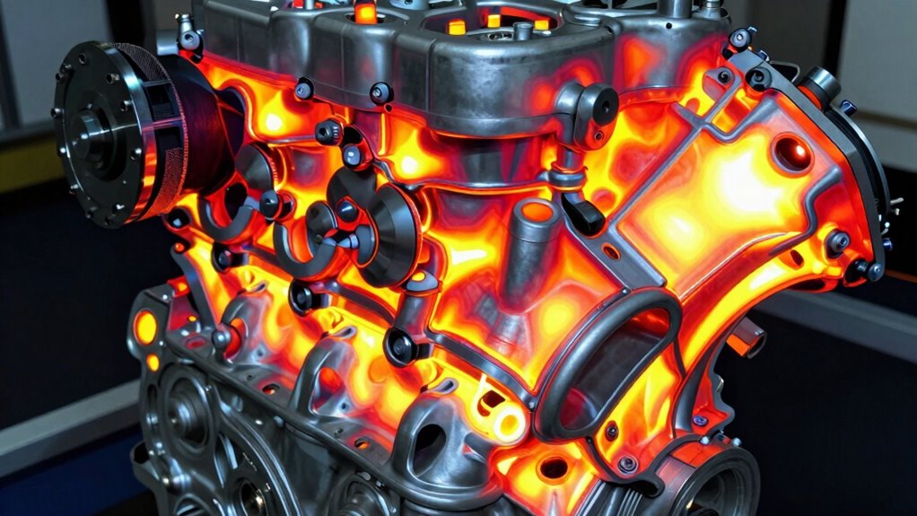 thermal patterns indicate engine issues