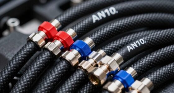 top an10 braided oil lines