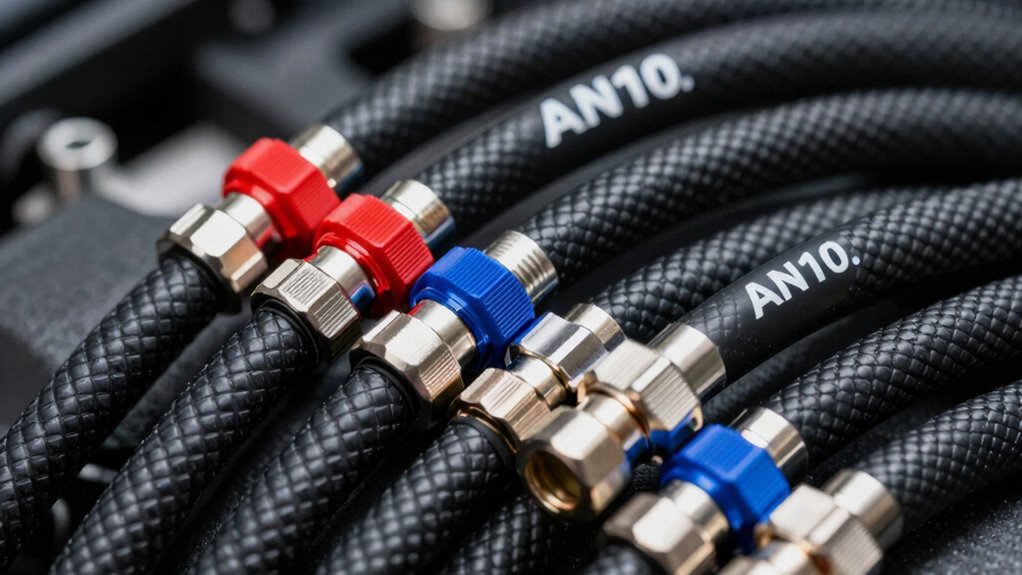 top an10 braided oil lines