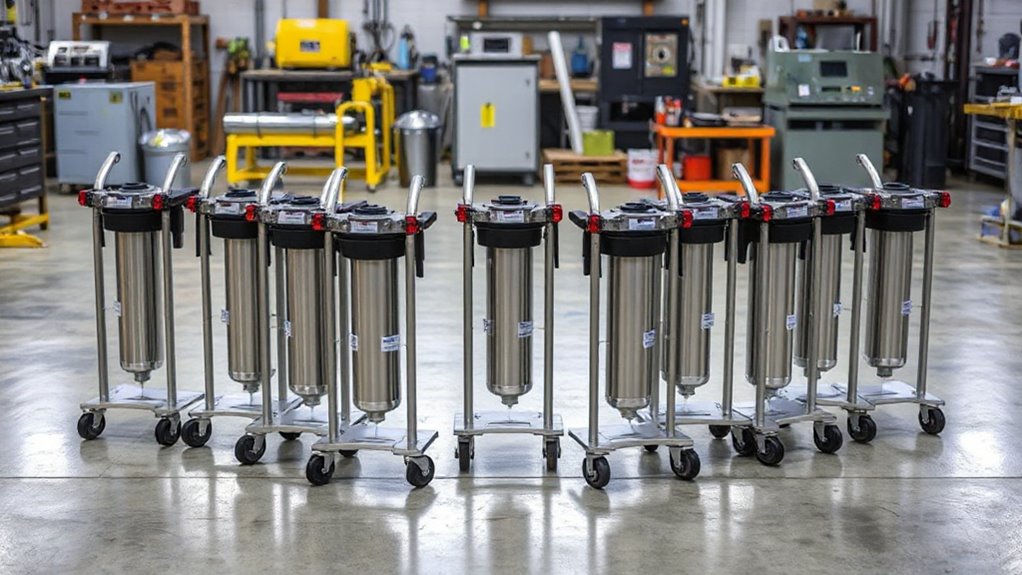 top hydraulic filter carts